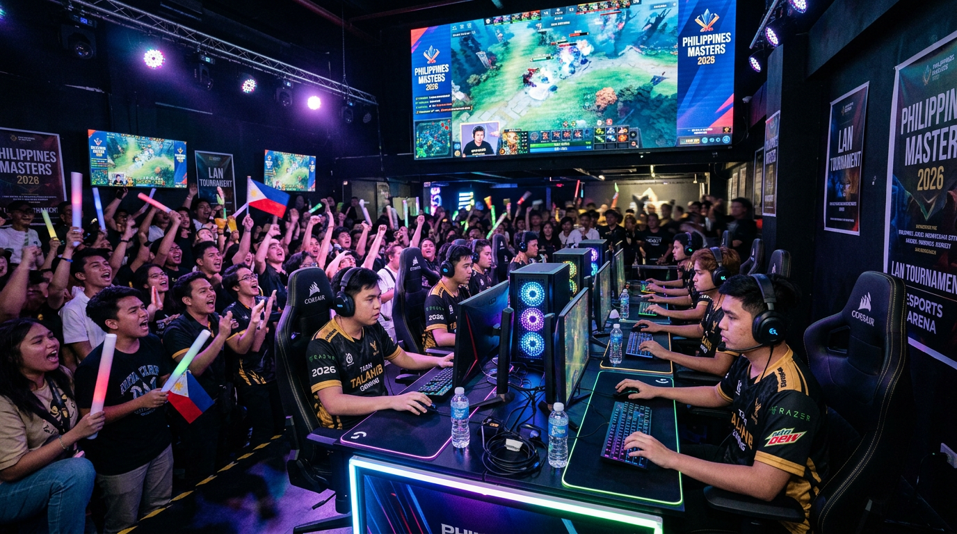 Esports tournament at Delqari games cafe